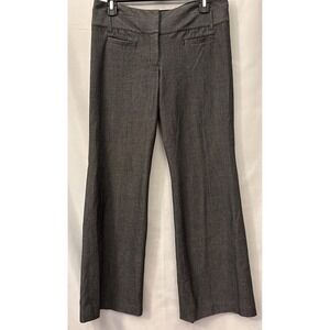 Express Charcoal Editor Pants Womens Size 4S Wide Leg Trousers Career